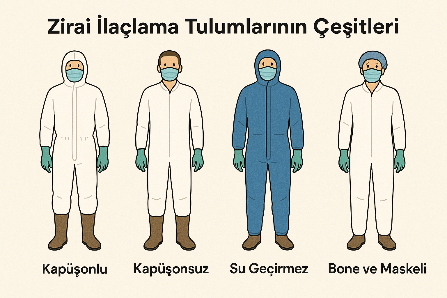 Zirai İlaçlama Tulumlarının Çeşitleri
