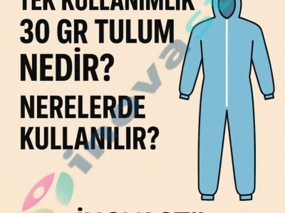 30 gr tekkullanımlık tulum