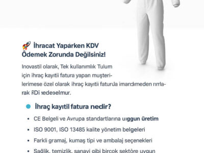 tek kullanımlık ihrac kayitli